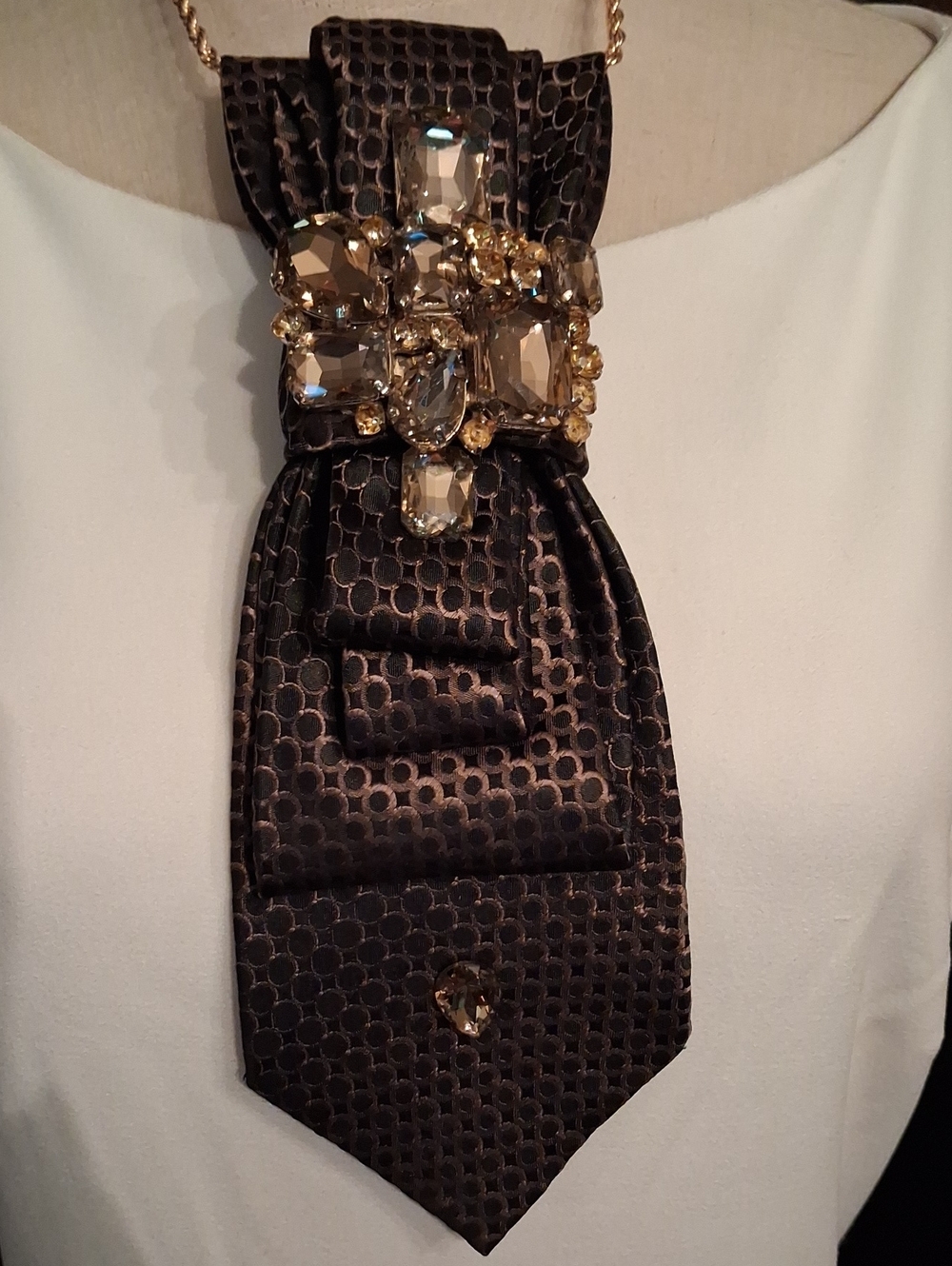 Van Heusen Upcycled Necktie Necklace